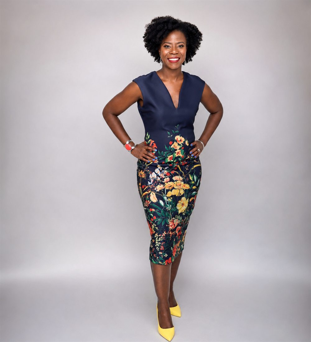 Full-length portrait of Safietou D. Russell, CPA, EA, MST, founder and CEO of SDR Consulting Inc.